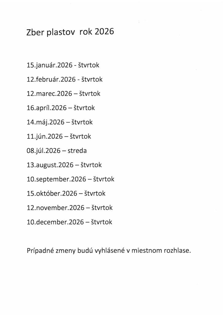 Zber plastov2026